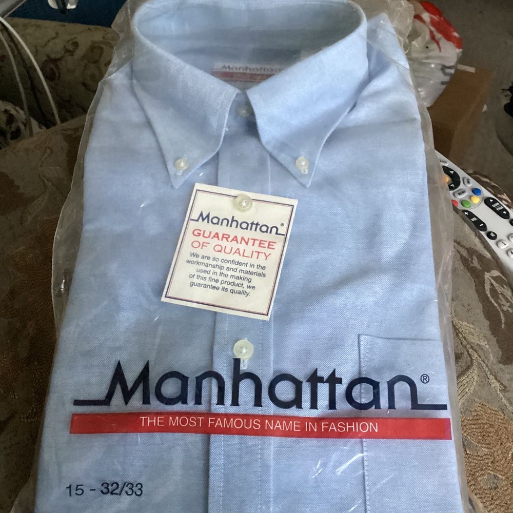 Blue work shirt
